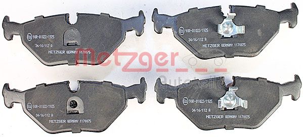 METZGER 1170075 Bremsbelagsatz, Scheibenbremse